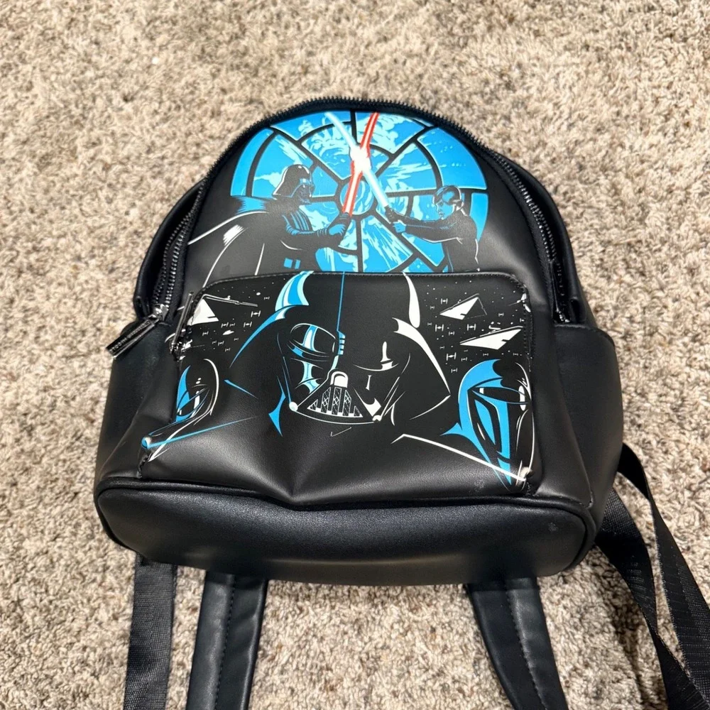 Danielle Nicole Star Wars Darth Vader Luke Skywalker Mini Backpack Black Blue